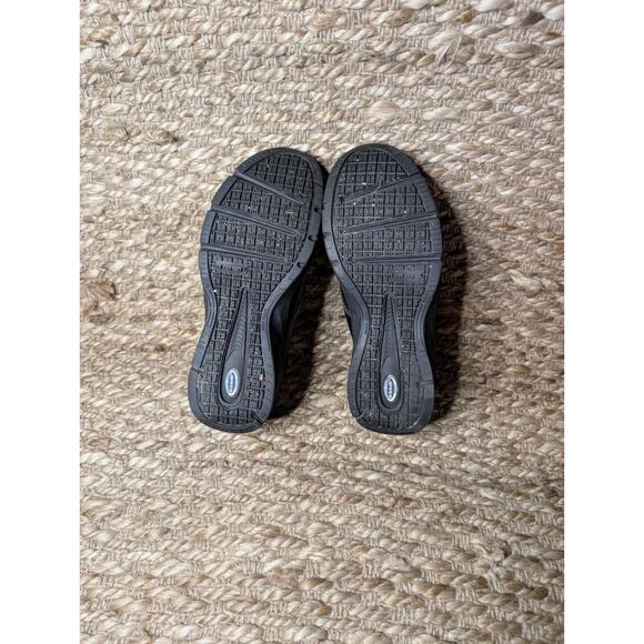 Dr Scholls Careers Shoes Womens 8 W Black Comfy Leather Slip-Ons w/Gel Cushion - Picture 7 of 8